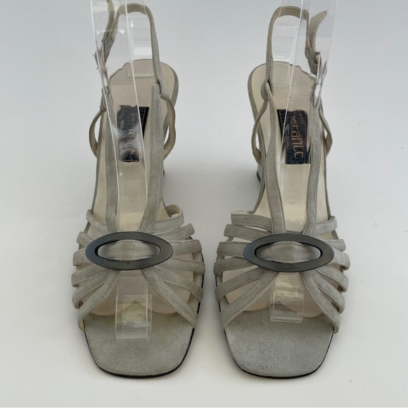 istante, Versace Wedge Heels with Intricate Straps - Picture 1 of 7